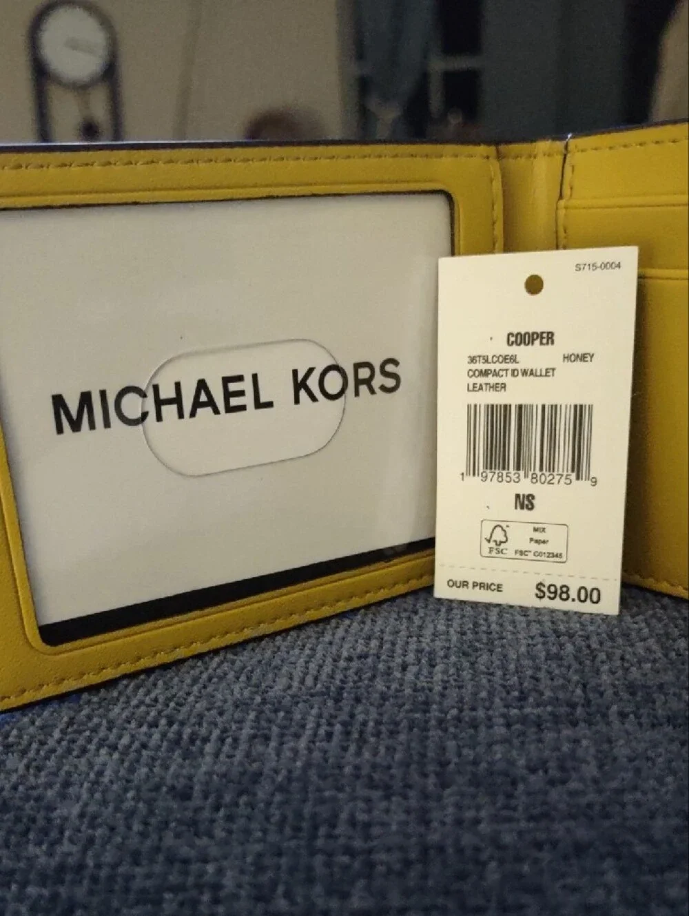 **Brand New With Tags (NWT) Michael Kors Cooper Compact ID Wallet